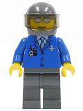 LEGO air041 Airport - Blue 3 Button Jacket & Tie, Chopper Pilot (set 2230)