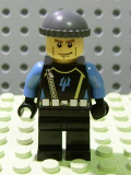 LEGO aqu018 Aquaraider Diver 4 - Dark Bluish Gray Knit Cap