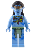 LEGO avt012 Neytiri - Lime and Magenta Feather Necklace, Headband, Open Mouth Smile