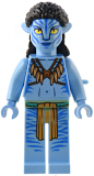 LEGO avt024 Neytiri - Dark Orange Straps and Medium Nougat Feather Necklace, Closed Mouth Smile