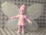LEGO belvFair1a Belville Fairy - Pink with Moon Pattern (Millimy) - With Wings and Bow