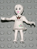 LEGO belvFair7 Belville Fairy - White with Flowers and Crown Pattern (Thumbelina)