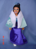 LEGO belvFem50a Belville Female - Snow Queen 5961 with Skirt, Fur Trimmed Shawl and Tiara