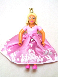 LEGO belvfem39a Belville Female - Princess - Pink Top, Yellow Hair, Dark Pink Shoes with Pink Skirt, Crown - Belville #5963