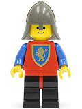 LEGO cas112 Crusader Lion - Black Legs with Red Hips, Dark Gray Neck-Protector