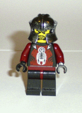 LEGO cas273 Knights Kingdom II - Shadow Knight, Speckle Black-Silver Helmet