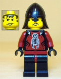 LEGO cas291 Knights Kingdom II - Shadow Knight Vladek, Black Neck-Protector (5998)