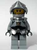LEGO cas379 Fantasy Era - Crown Knight Plain with Breastplate, Helmet with Visor, Vertical Cheek Lines