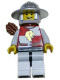 LEGO cas474 Kingdoms - Lion Knight Quarters, Helmet with Broad Brim, Quiver, Open Grin