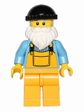 LEGO col037a Fisherman (Black Cap)