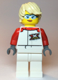 LEGO cty1111 Female, White and Red Jumpsuit with 