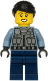LEGO cty1206 Police Officer - Rooky Partnur, Sand Blue Jacket