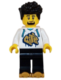 LEGO cty1625 Rollerskater - Male, White Hoodie with Gold 
