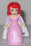 LEGO dp048 Ariel - Bright Pink Dress with Magenta Stars, White Cape (41153)
