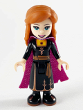 LEGO dp073 Anna - Black Dress, Magenta and Dark Purple Cape