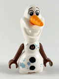 LEGO dp074 Olaf - Mini Doll Body, Metallic Blue Snowflakes