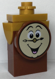 LEGO dp129 Cogsworth - Printed Face, Pearl Gold Top, no Pendulum Sticker
