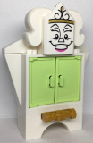 LEGO dp130 Wardrobe - Printed Face on Tile, Modified 2 x 3 Pentagonal with Drawer Handles