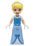 LEGO dp162 Cinderella - Dress with Stars and Bow, Medium Blue Top