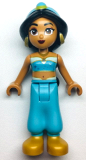 LEGO dp170 Jasmine - Pearl Gold Shoes, Sparkles on Top, Belly Button