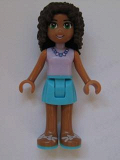 LEGO frnd160 Friends Andrea, Medium Azure Skirt, Lavender Top