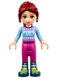 LEGO frnd212 Friends Mia, Magenta Trousers, Bright Light Blue Snowflake Sweater Top (41319)