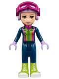 LEGO frnd221 Friends Mia, Dark Blue Trousers, Dark Blue Top, Helmet, Goggles (41324)