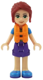 LEGO frnd247 Friends Mia, Dark Purple Shorts, Lime Top, Life Jacket