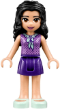 LEGO frnd248 Friends Emma, Dark Purple Skirt, Medium Lavender Top, Light Aqua Shoes