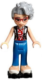 LEGO frnd254 Friends Dottie, Blue Trousers, Black Vest over Red Shirt with Cherries, Black Roller Skates (41349)