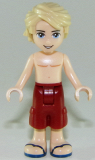 LEGO frnd265 Friends Mason, Dark Red Shorts, Shirtless