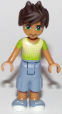 LEGO frnd275 Friends Liam, Sand Blue Long Shorts, Lime and Yellow T-Shirt