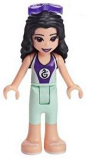 LEGO frnd305 Friends Emma, Light Aqua and Dark Purple Wetsuit, Sunglasses