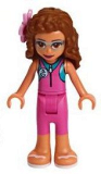 LEGO frnd307 Friends Olivia, Dark Pink Wetsuit, Flower