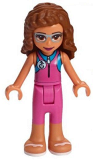 LEGO frnd316 Friends Olivia, Dark Pink Wetsuit