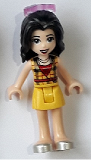 LEGO frnd327 Friends Vicky, Yellow Skirt, Bright Light Orange Top, Sunglasses