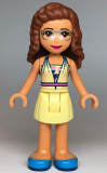LEGO frnd350 Friends Olivia, Bright Light Yellow Dress and Blue Shoes