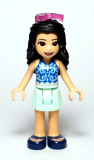 LEGO frnd366 Friends Emma, Light Aqua Skirt, Blue Swimsuit Top, Sunglasses