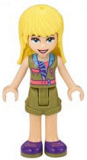 LEGO frnd375 Friends Stephanie, Olive Green Shorts and Top, Dark Purple Shoes