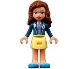 LEGO frnd460 Friends Olivia, Bright Light Yellow Skirt, Dark Blue Jacket, Dark Azure Shoes