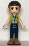 LEGO frnd469 Friends Mia, Dark Blue Trousers, Lime Jacket Top, Black Riding Helmet