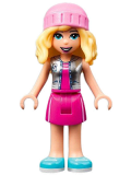 LEGO frnd490 Friends Stephanie - Magenta Skirt and Top with Silver Vest, Bright Pink Hat
