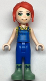 LEGO frnd497 Friends Mia - Blue Overalls, Yellow Blouse and Sand Green Boots
