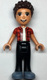 LEGO frnd499 Friends River - Sand Blue Shoes, Black Jeans, Red Checkered Shirt with White Undershirt