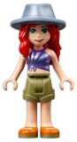 LEGO frnd504 Friends Mia - Olive Green Shorts, Striped Top, Sand Blue Hat