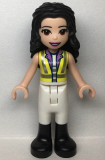 LEGO frnd540 Friends Emma - Neon Yellow Safety Vest, White Trousers with Black Boots