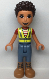 LEGO frnd541 Friends River - Neon Yellow Safety Vest, Sand Blue Trousers with Medium Nougat Boots