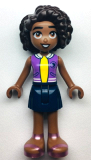 LEGO frnd586 Friends Aliya - Medium Lavender Vest, Dark Blue Skirt, Metallic Pink Sandals