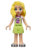 LEGO frnd592 Friends Matilde - Yellowish Green Jumper, Bubble Tea Uniform, Silver Shoes