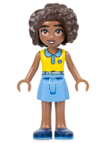LEGO frnd606 Friends Aliya - Yellow Top, Medium Blue Skirt, Dark Blue Shoes
